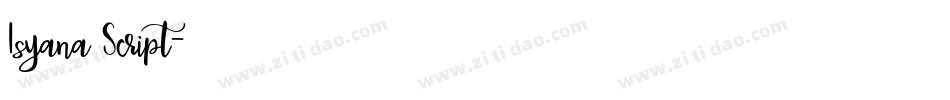 Isyana Script字体转换
